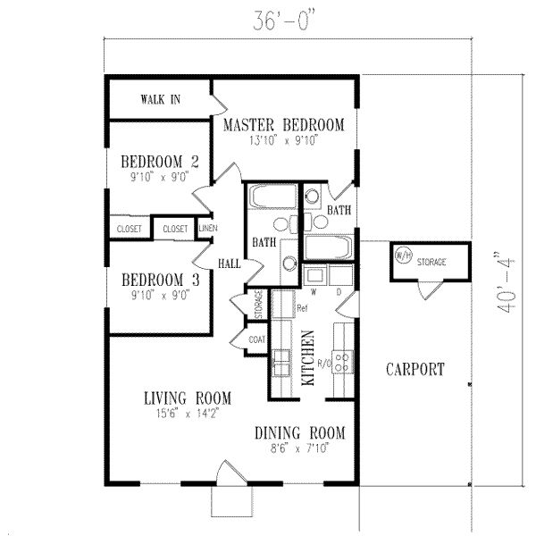 Planos de casa de un piso sencillas